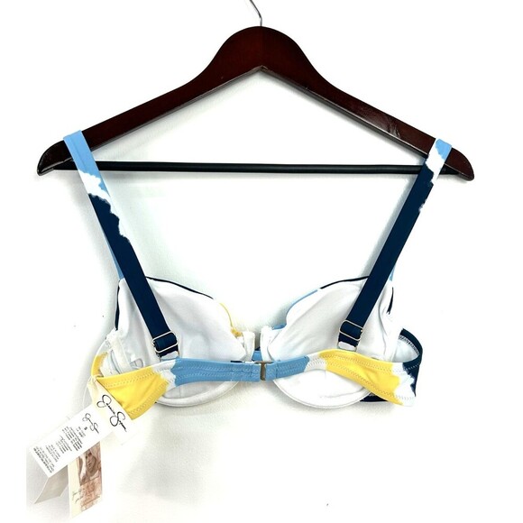 New Jessica Simpson Womens Sz S Smooth Sailing Tie Dye Underwire Bikini Top T3 - Picture 7 of 10